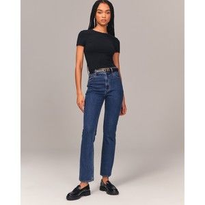 Abercrombie & Fitch Ultra High Rise Ankle Straight Jean 29/8 Short